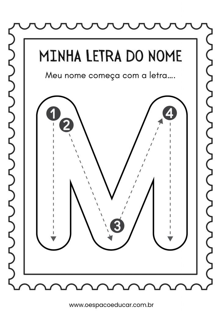Educação Infantil: a letra inicial do meu nome!