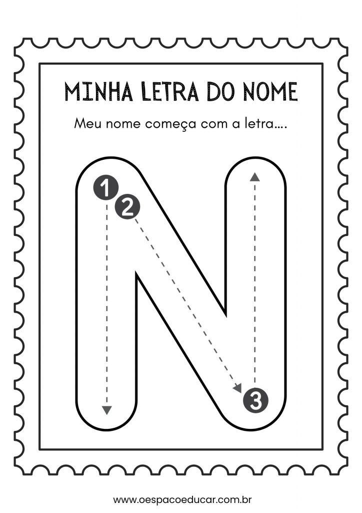 Educação Infantil: a letra inicial do meu nome!