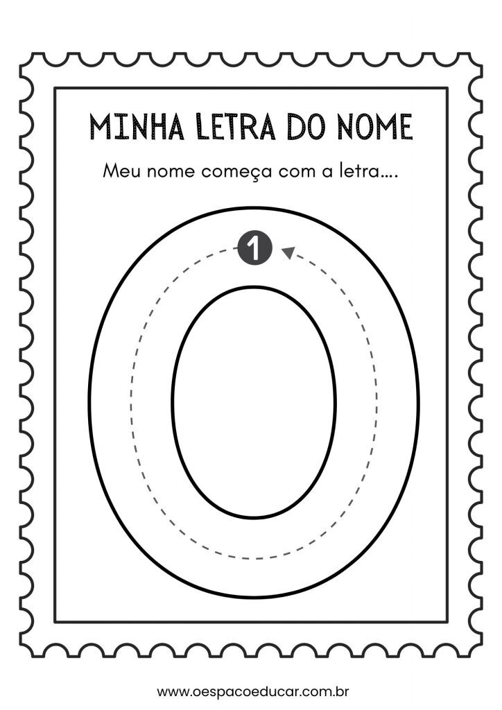 Educação Infantil: a letra inicial do meu nome!
