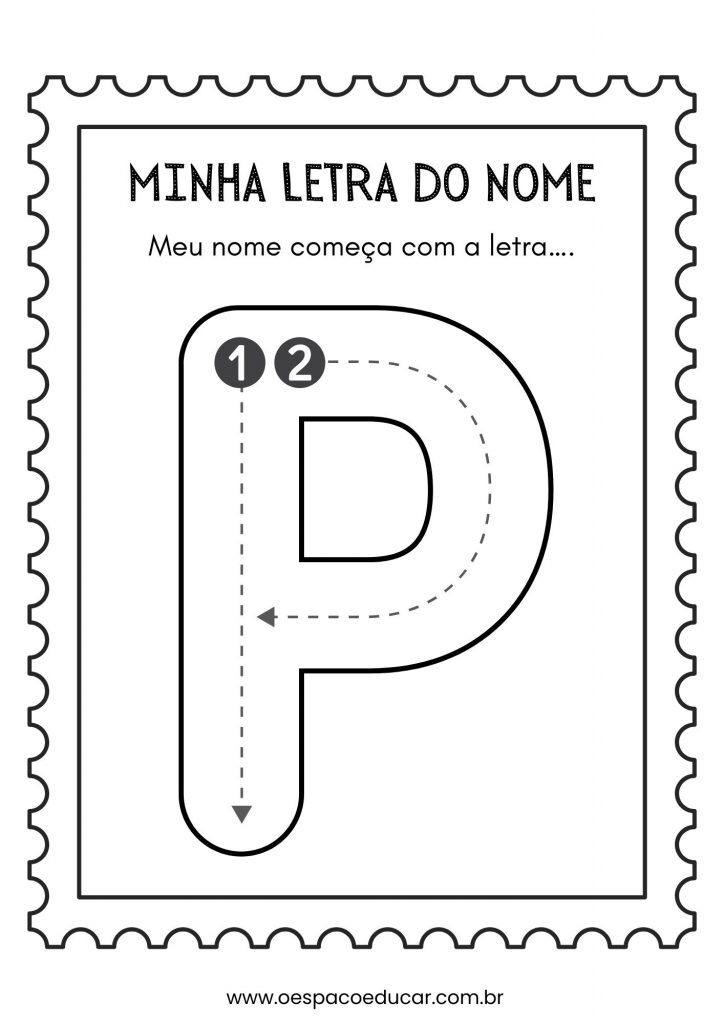 Educação Infantil: a letra inicial do meu nome!