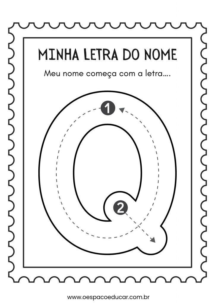 Educação Infantil: a letra inicial do meu nome!