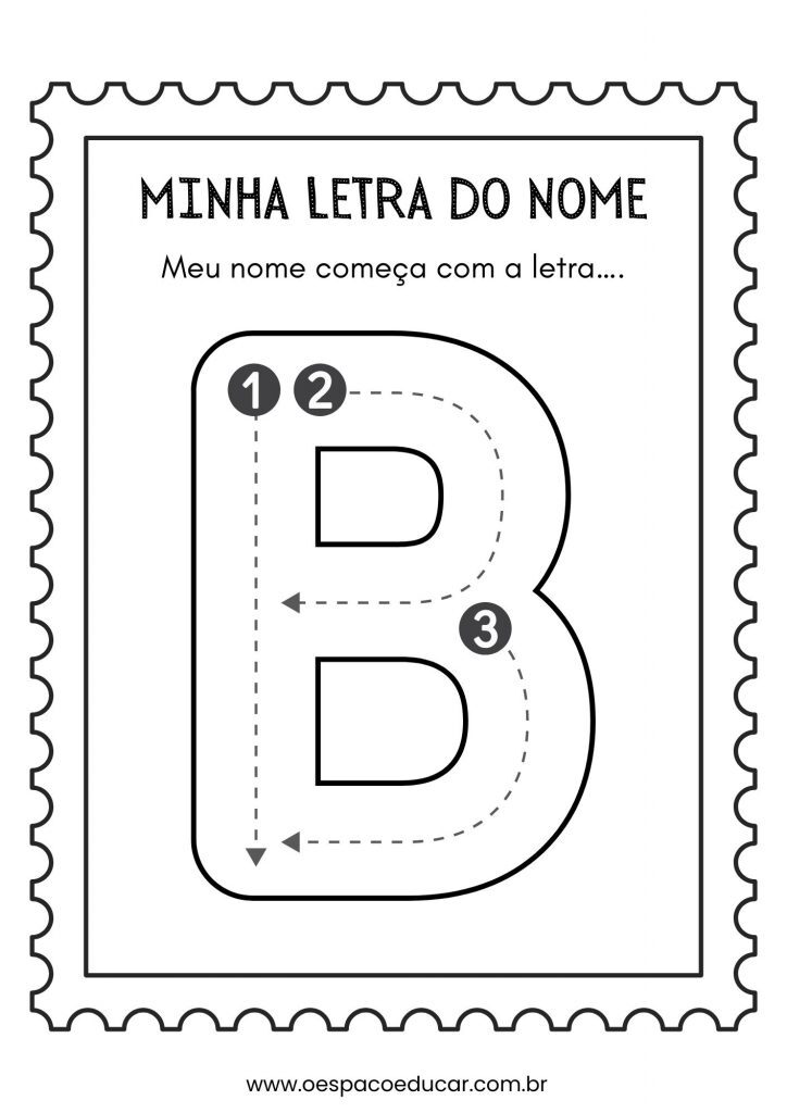Educação Infantil: a letra inicial do meu nome!