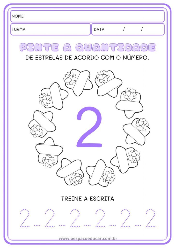 Educação Infantil: atividades números até 10!