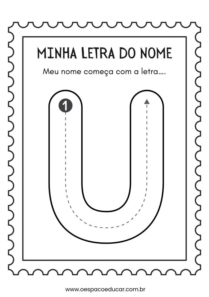 Educação Infantil: a letra inicial do meu nome!