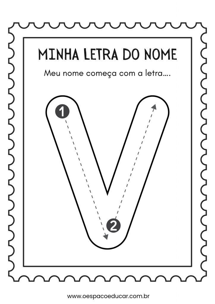 Educação Infantil: a letra inicial do meu nome!