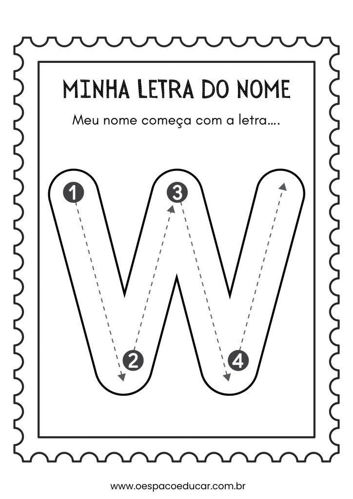Educação Infantil: a letra inicial do meu nome!