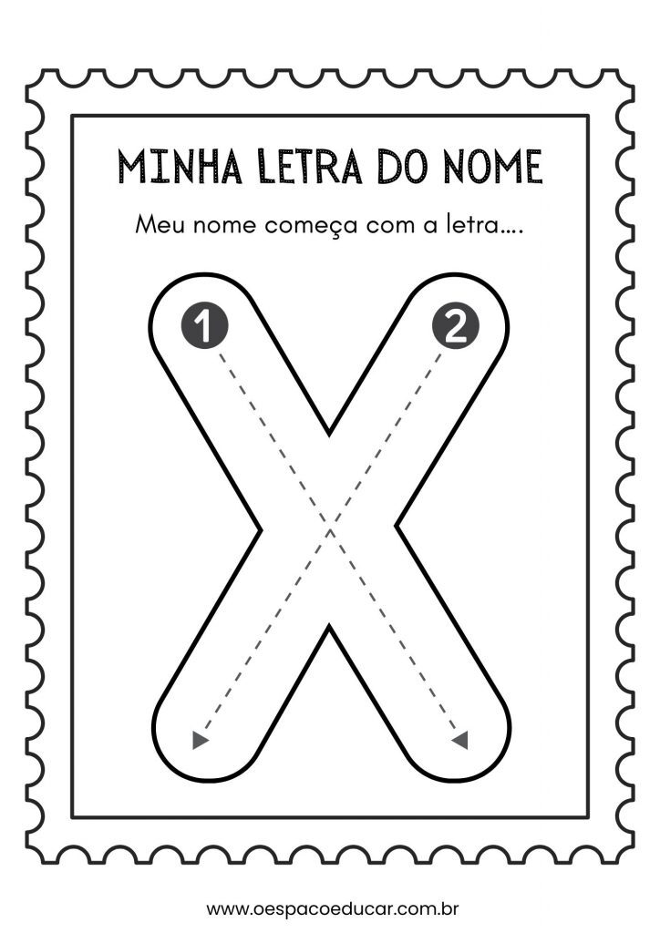 Educação Infantil: a letra inicial do meu nome!