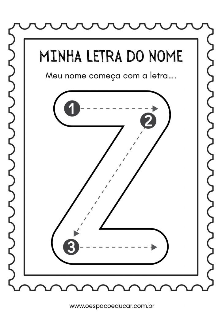 Educação Infantil: a letra inicial do meu nome!
