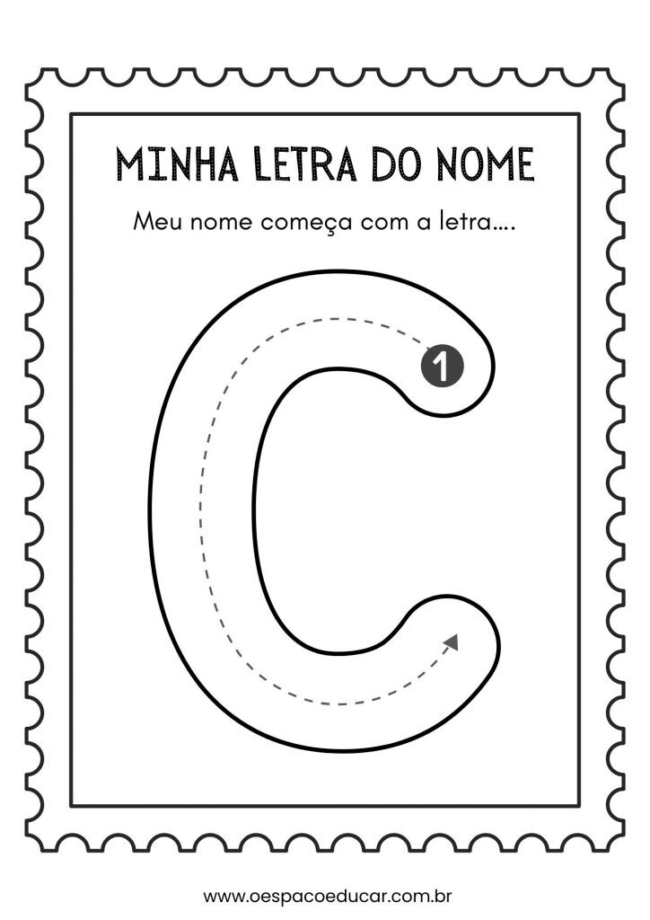 Educação Infantil: a letra inicial do meu nome!