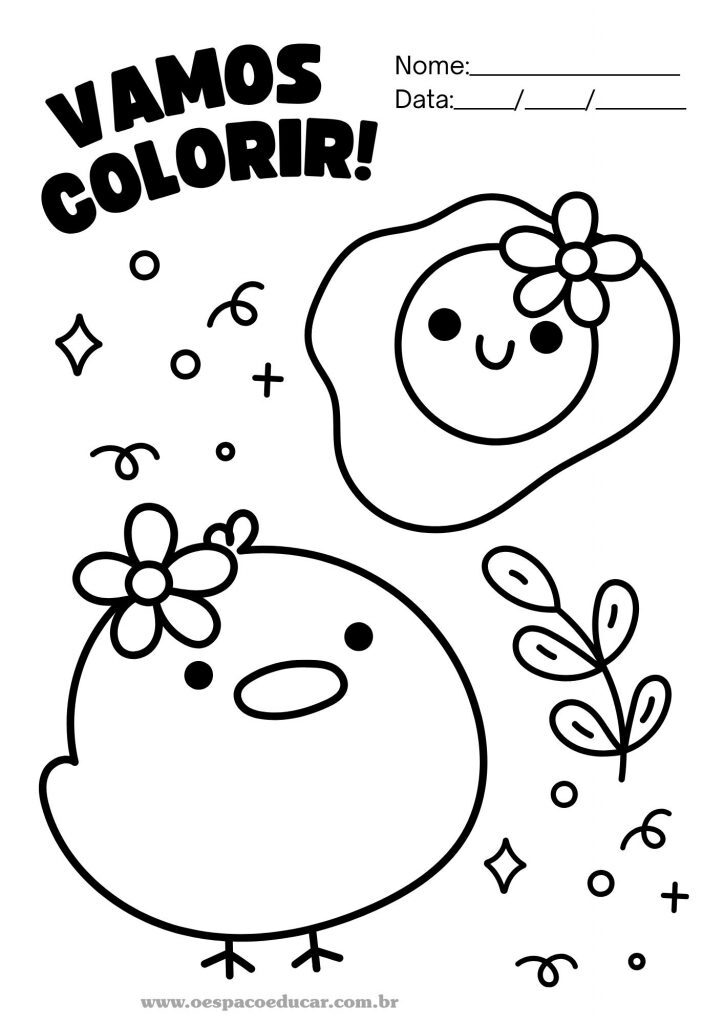 Para colorir: desenhos fofos!