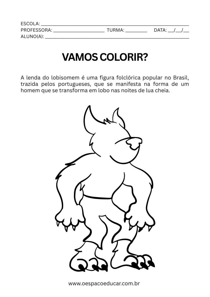 Os personagens do Folclore!