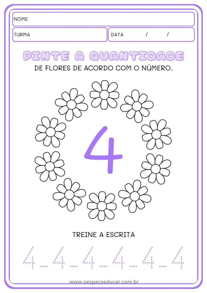 Educação Infantil: atividades números até 10!