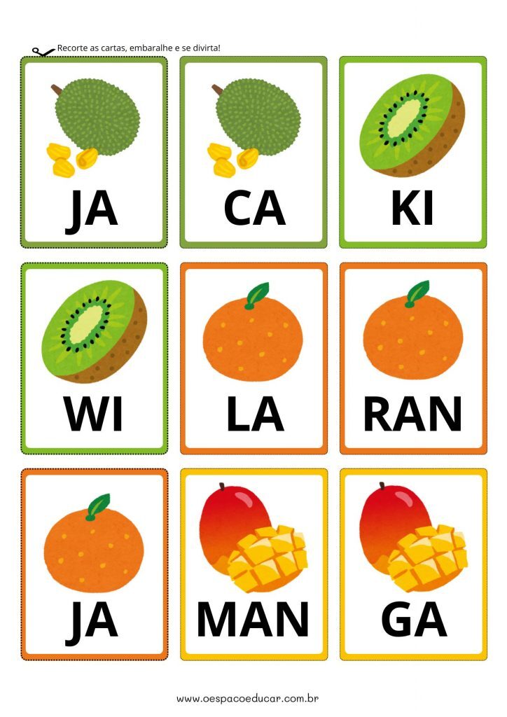Formando palavras: Alimentos!