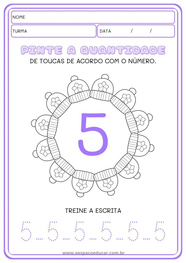Educação Infantil: atividades números até 10!