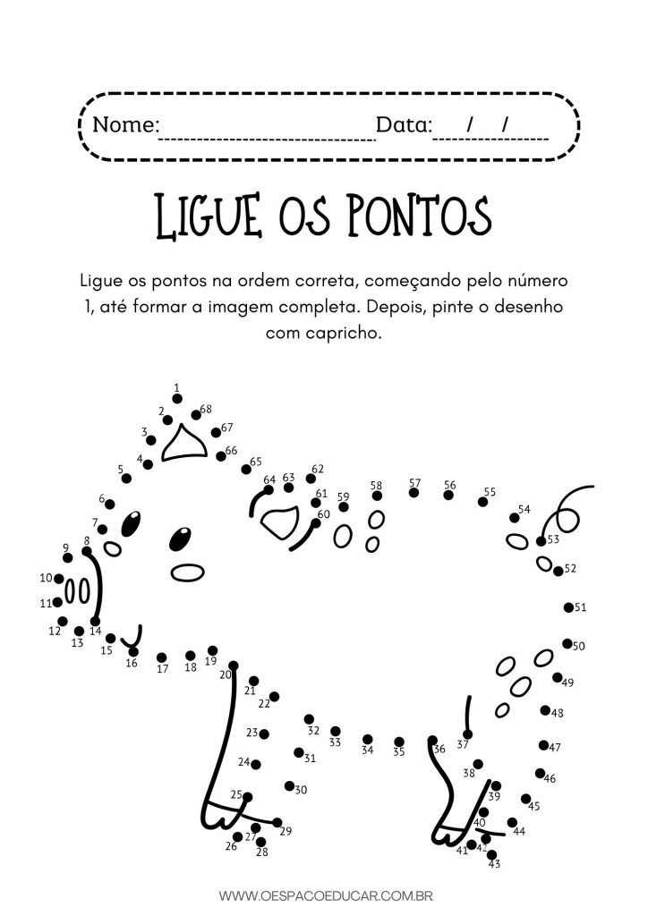 Ligue os pontos: animais da fazenda!