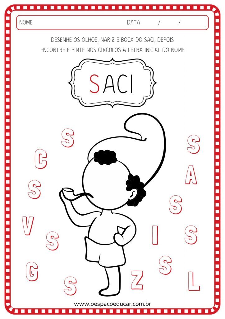 Trace e Complete os Animais Atividade Infantil Marrom