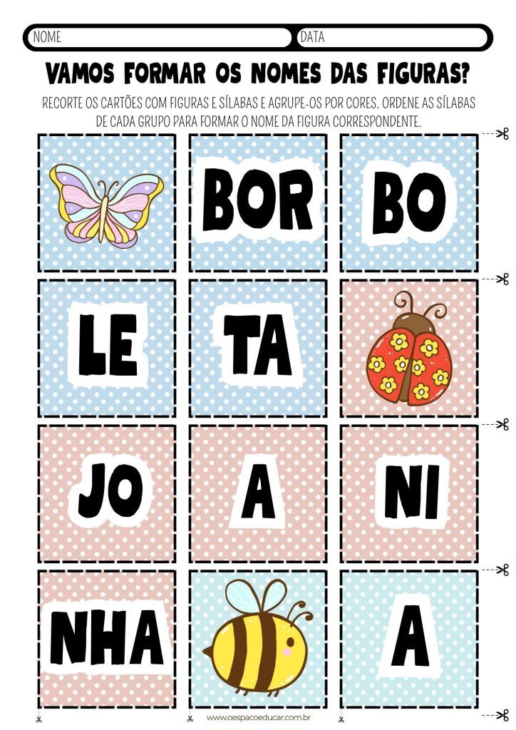 Primavera: formando palavras!