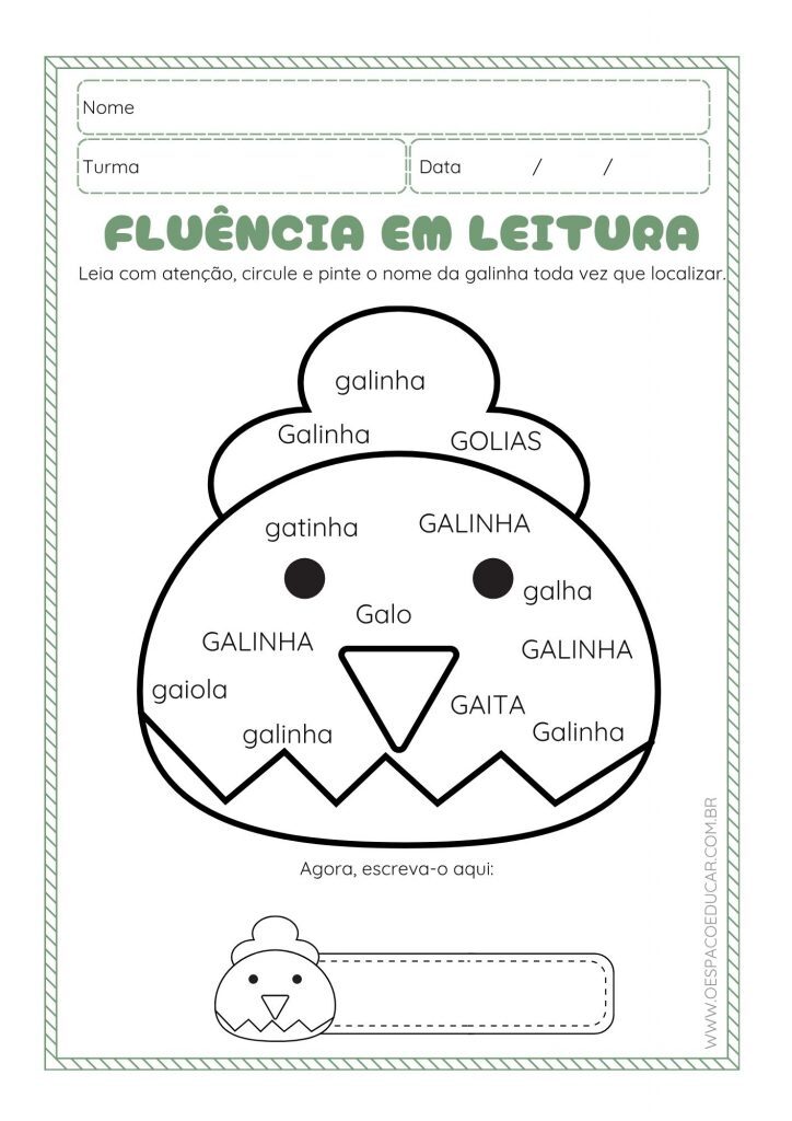Fluência de leitura com os animais!