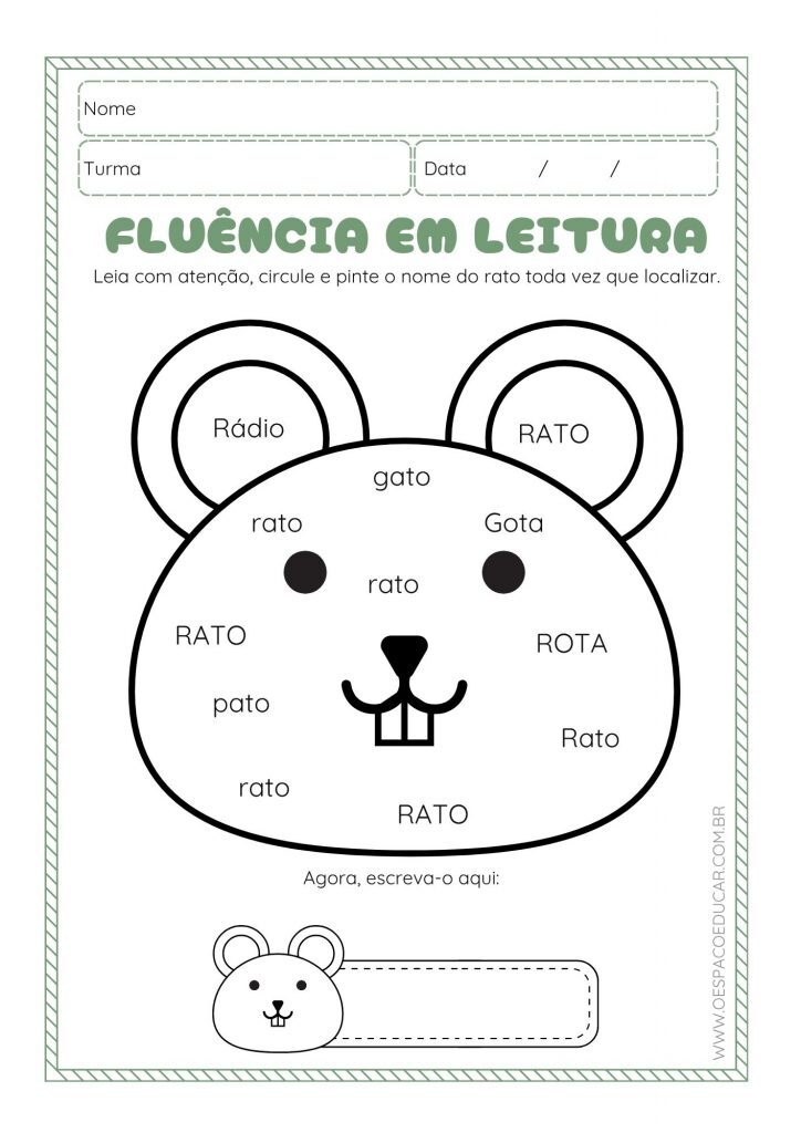 Fluência de leitura com os animais!
