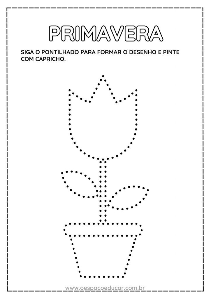 Primavera: complete o desenho!