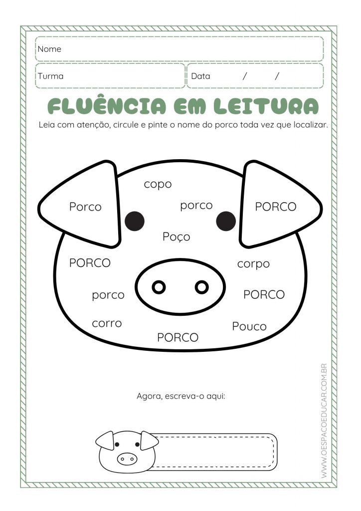 Fluência de leitura com os animais!