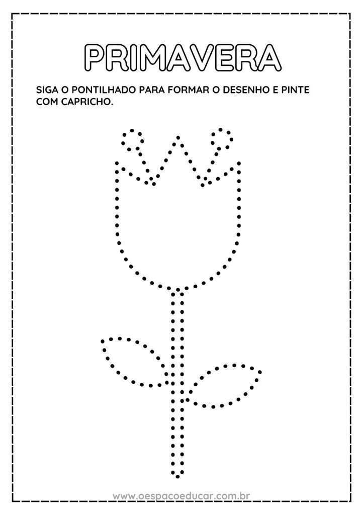 Primavera: complete o desenho!