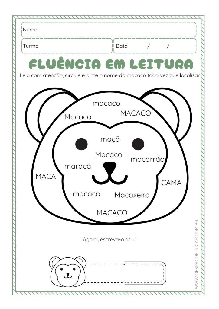 Fluência de leitura com os animais!