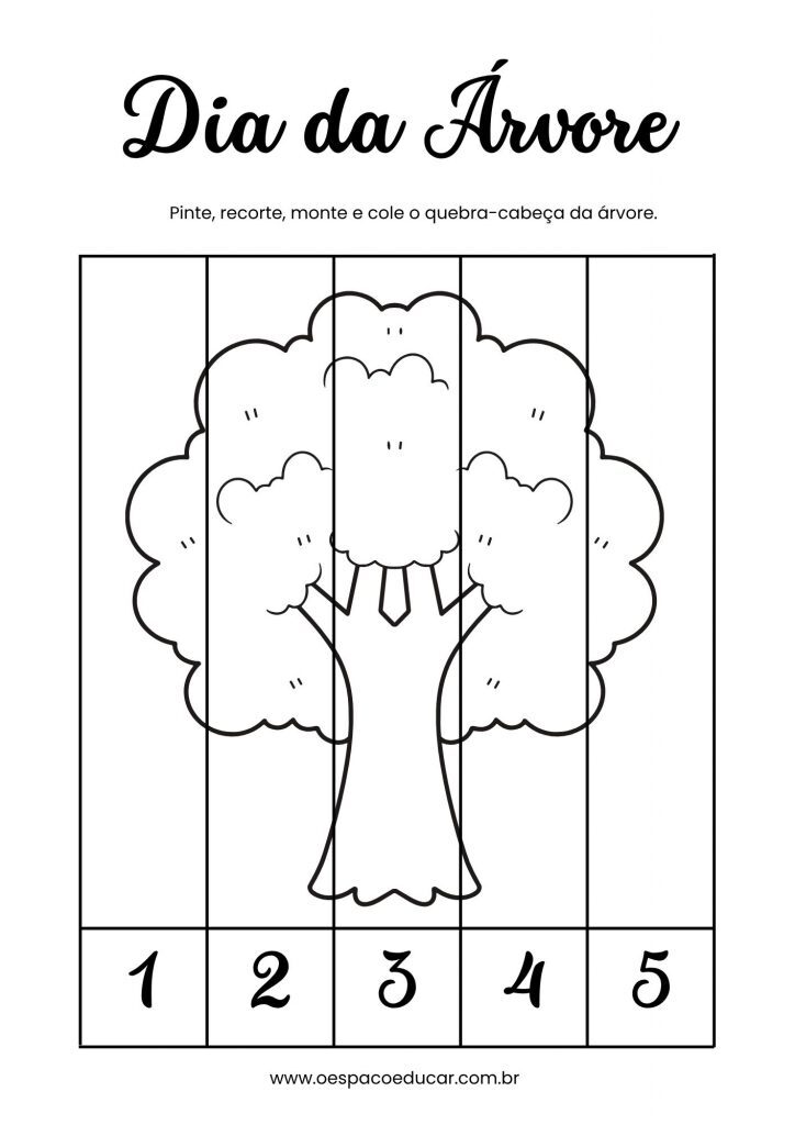 Autumn Number Puzzle Worksheet in Brown Illustrated Style