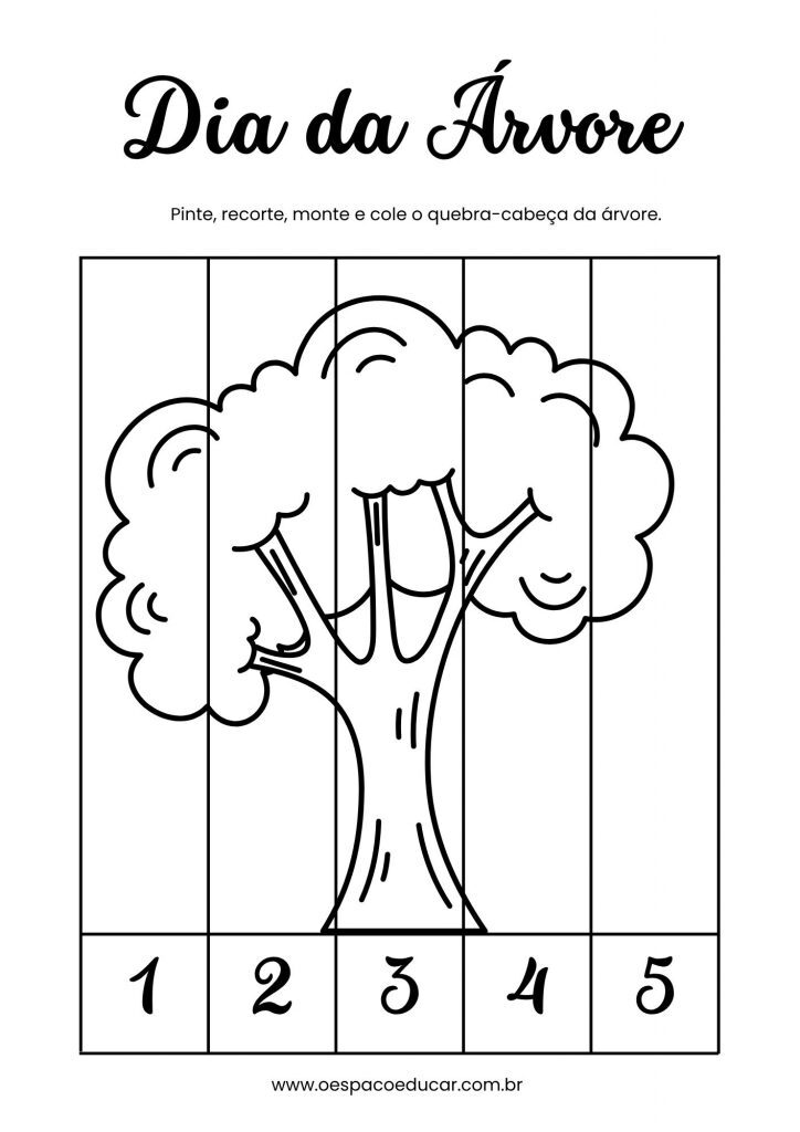 Autumn Number Puzzle Worksheet in Brown Illustrated Style