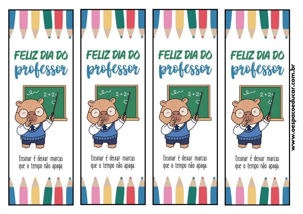 Dia dos Professores: Marca páginas para presentear!