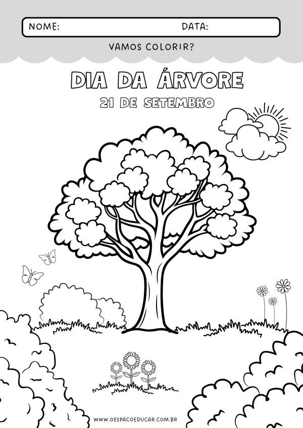 Dia da Árvore: para colorir!