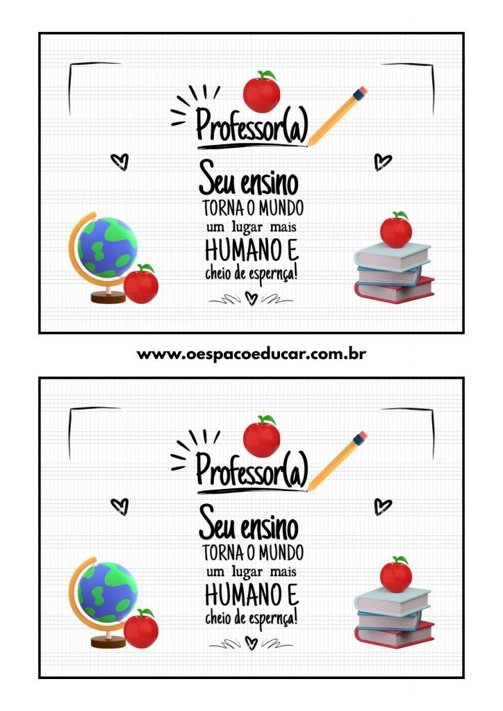 Dia dos Professores: cartões comemorativos!