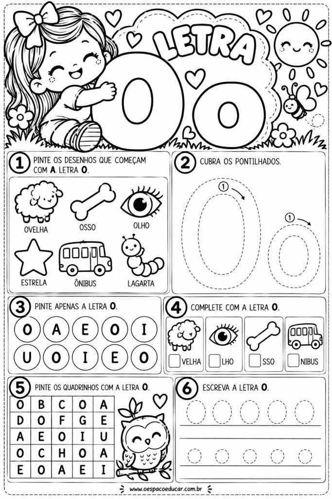Atividades de Alfabetização com a Letra O