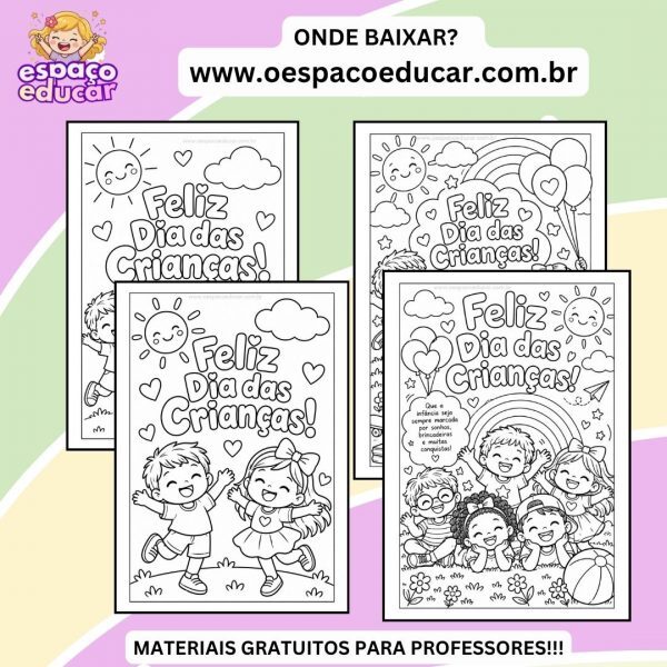 Dia das crianças: para colorir!