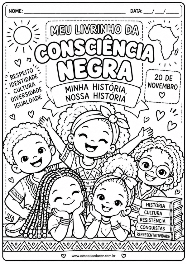 Consciência Negra: Livrinho de atividades para Educação Infantil!