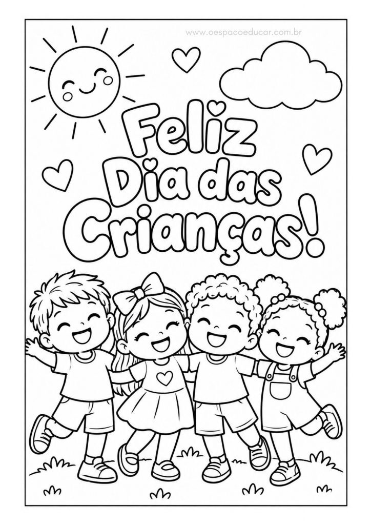 Dia das crianças: para colorir!