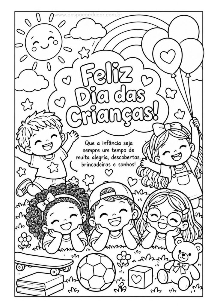 Dia das crianças: para colorir!