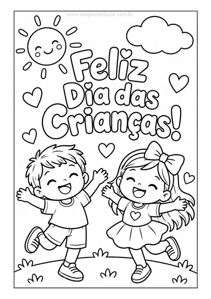 Dia das crianças: para colorir!