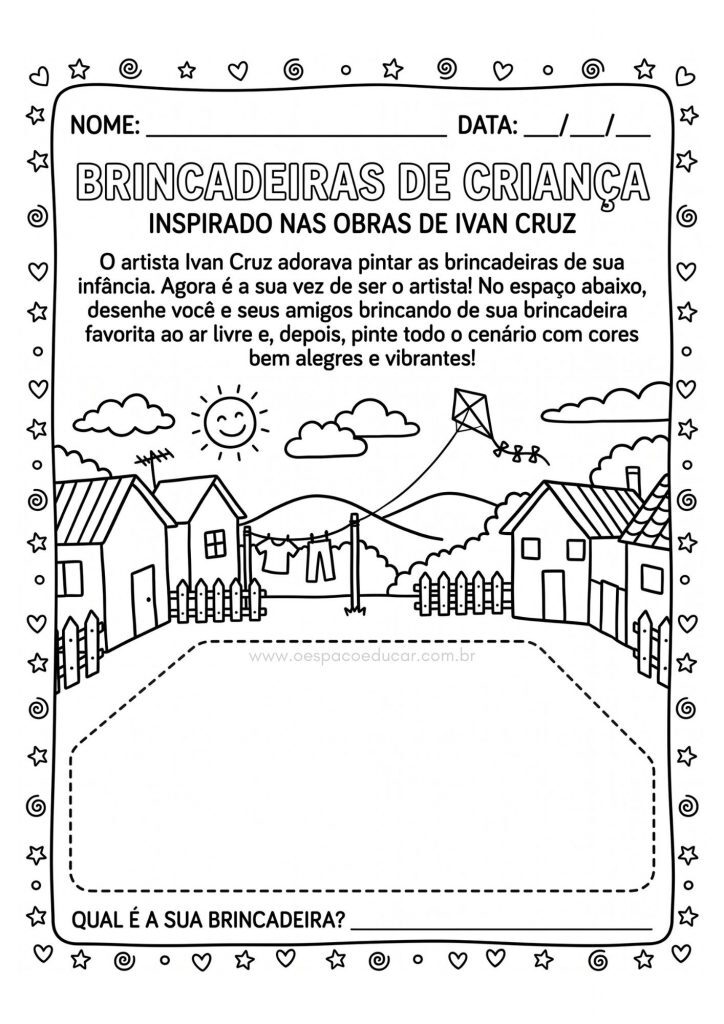 Dia das Crianças: atividades inspiradas nas obras de Ivan Cruz!