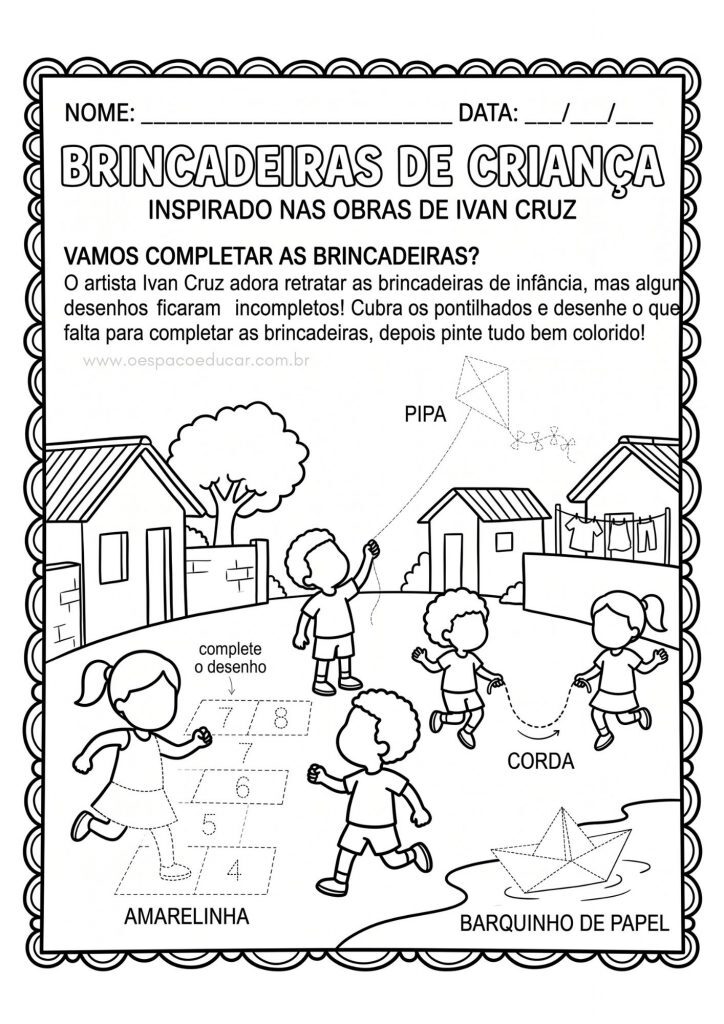 Dia das Crianças: atividades inspiradas nas obras de Ivan Cruz!