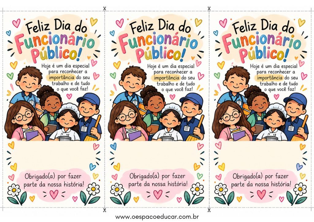 Dia do funcionário público: cartão com bombom!